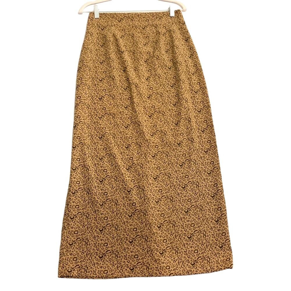 Studio C Women Skirt Trending Animal Print Brown Pencil Skirt Sz. 8 Stylish